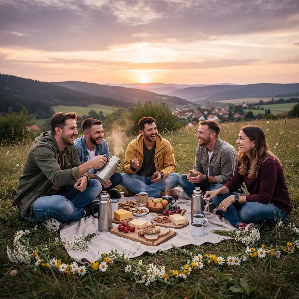 Kvetinová aranžmán harmančeka s jemnými tónmi medu
