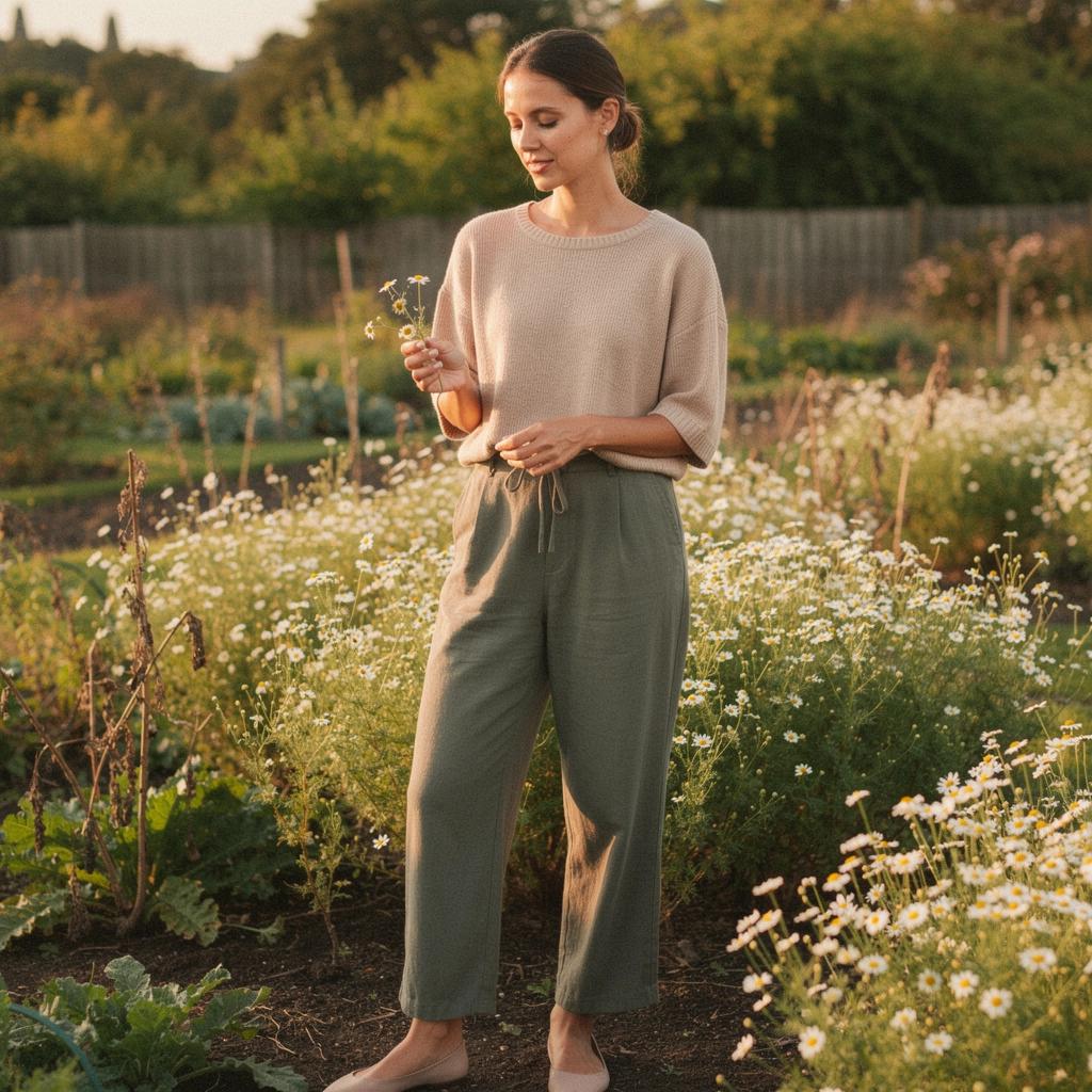 Detailný pohľad na sušené harmančekové kvety v sklenenej nádobe.